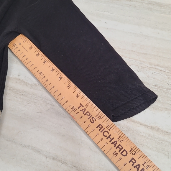 Vintage Jessica Howard Black and Creme Chevron Apron Dress eith 3/4 Sleeves. M - Picture 10 of 12